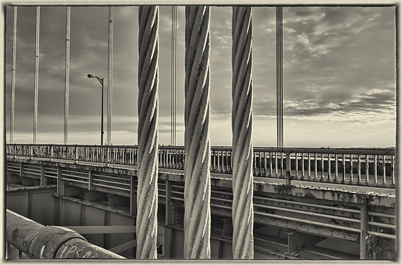 Bayonne Bridge Cables B&W, Bayonne, NJ