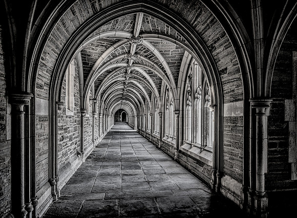 Princeton Rockefeller Hall B&W