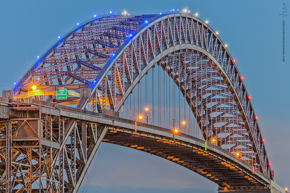 Bayonne Bridge @ Twilight From Ave A, Bayonne, NJ