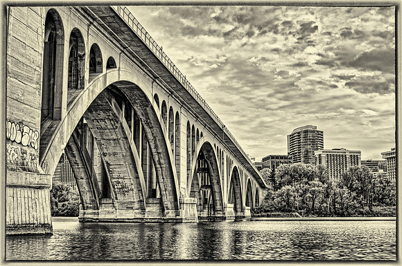 Georgetown Bridge B&W, Georgetown, MD