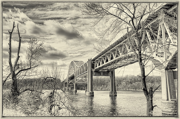 Hatem Bridge #2 B&W, Perryville, MD