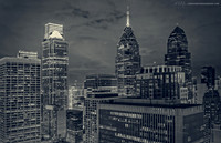 On the Rittenhouse Roof B&W, Philadelphia, PA