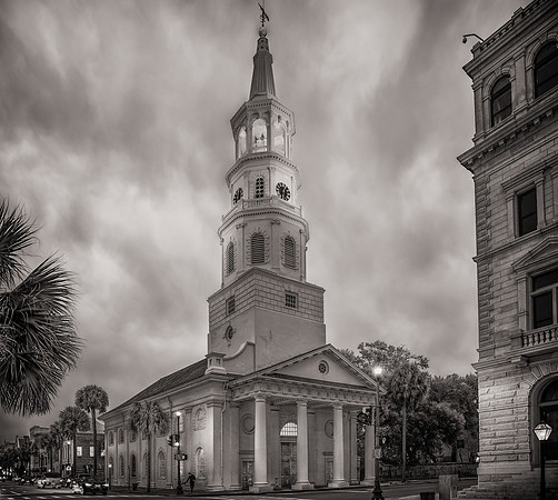 Charleston Church at Evening