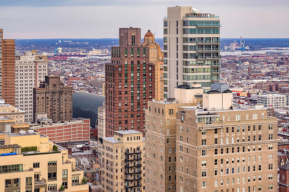 Phillie Skyline from Rittenhouse Hotel Roof-4