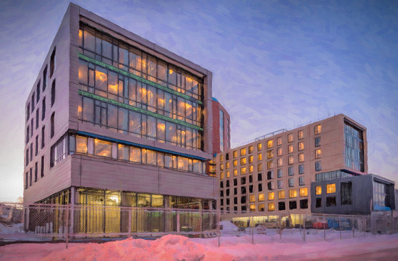 40 College Ave By Twilight
