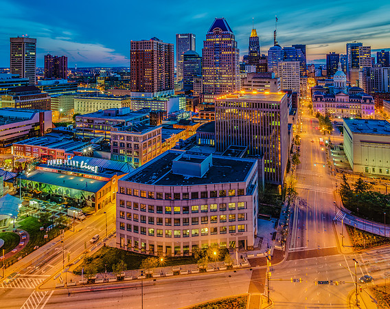 Baltimore @ Night From Phoenix Shot Tower