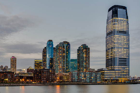 Jersey City Waterfront @ Twilight, Jersey City, NJ