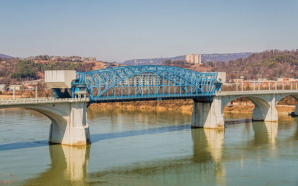 Walnut St Bridge From Above