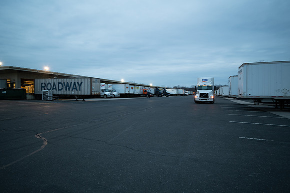 Early Morning Trucks Coming & Going-1