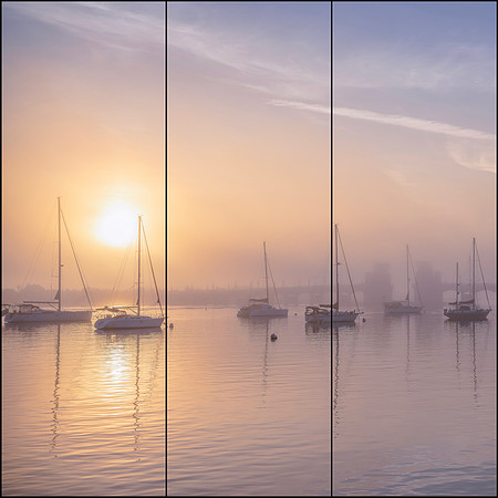 Golden Harbor Tryptich