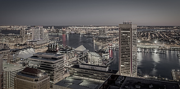 Inner Harbor, Up High B&W