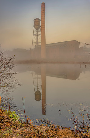 Misty Milltown Tower 2012_13x19