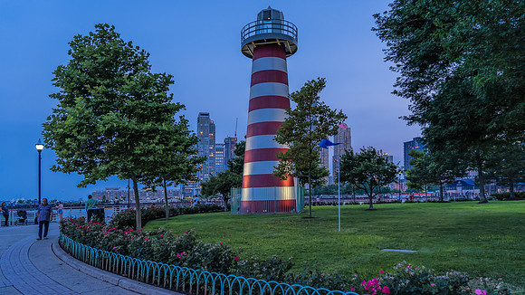 LeFrak LightHouse at Night-1