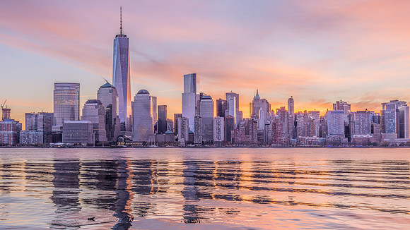 Glassy Manhattan at Dawn-1