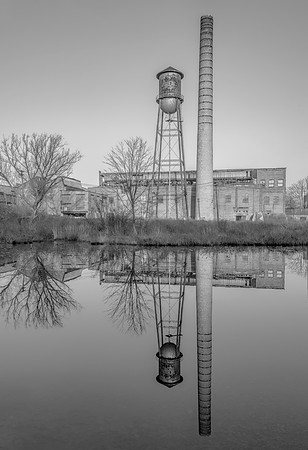 Misty Milltown Tower 2012 B&W_13x19
