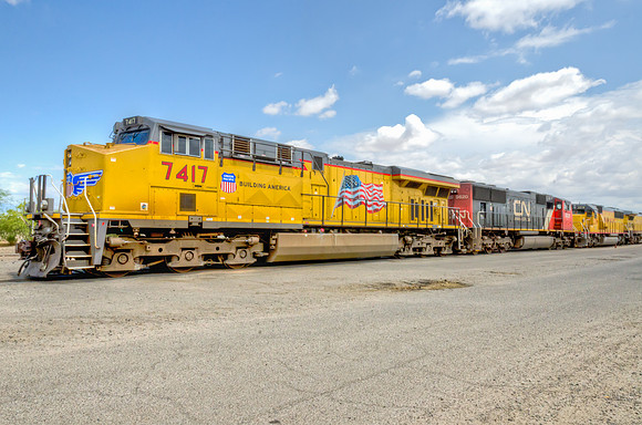UP 7417 Building America