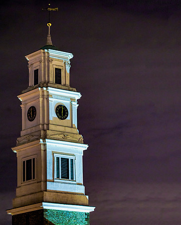 Church Tower at Night