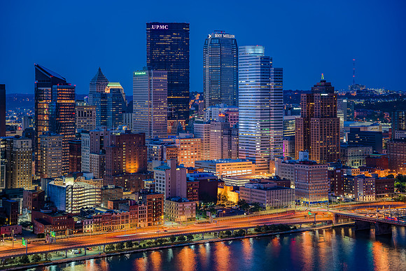 Pittsburgh Night_12x18