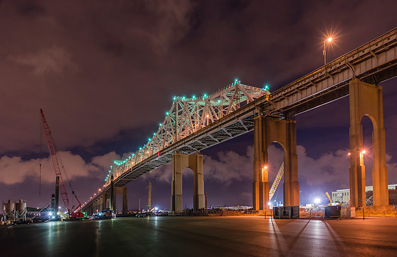 Goethals Bridge @ Night