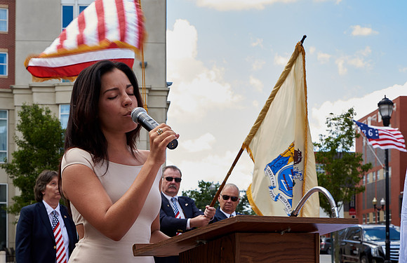 Statue Dedication National Anthem I
